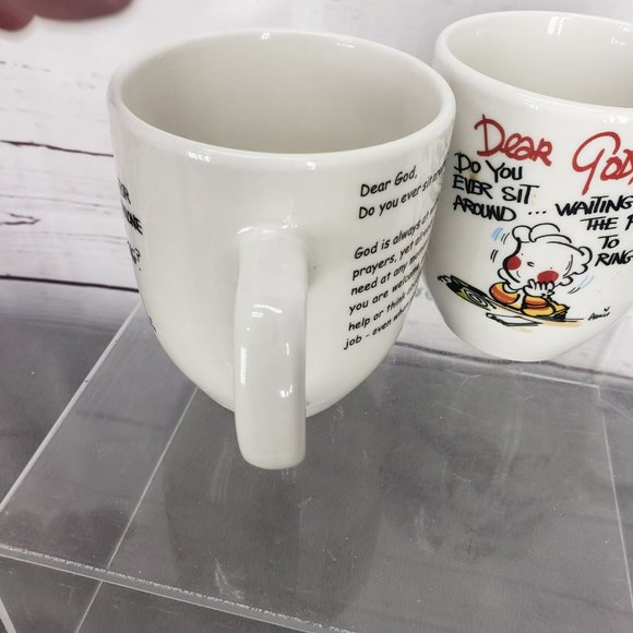Royal Norfolk Coffee Mug Tea Cup's Ceramic 14 Oz “Dear God Do You Ever Sit Aroun - Picture 6 of 10
